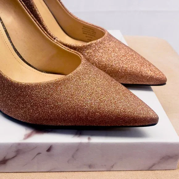 Women's Ombre Pink Sparkle Heels Black Prom Stiletto Pump CARVELA KURT GEIGER 7 - Picture 13 of 13